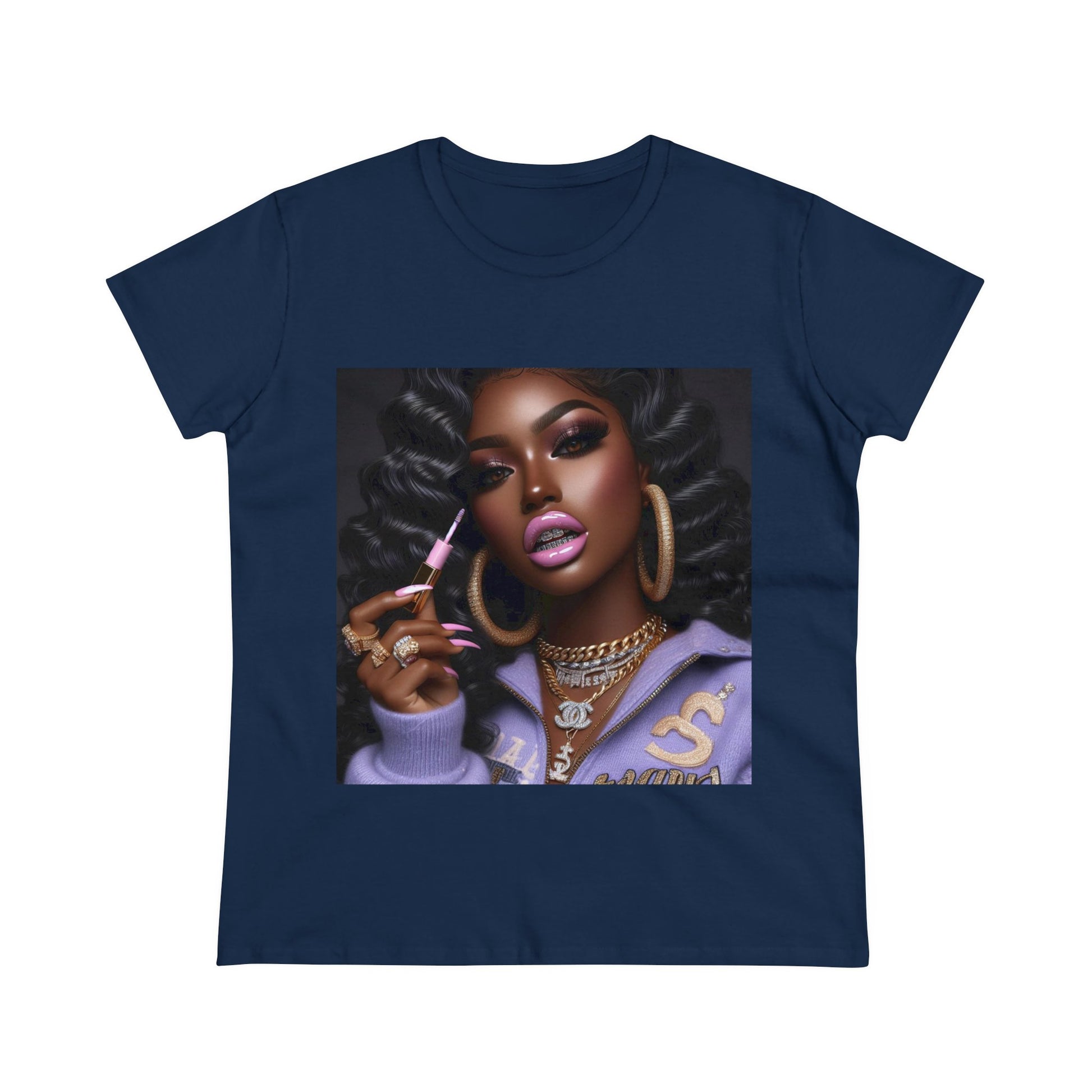 Gloss Up T-Shirt T-Shirt Printify Navy S 