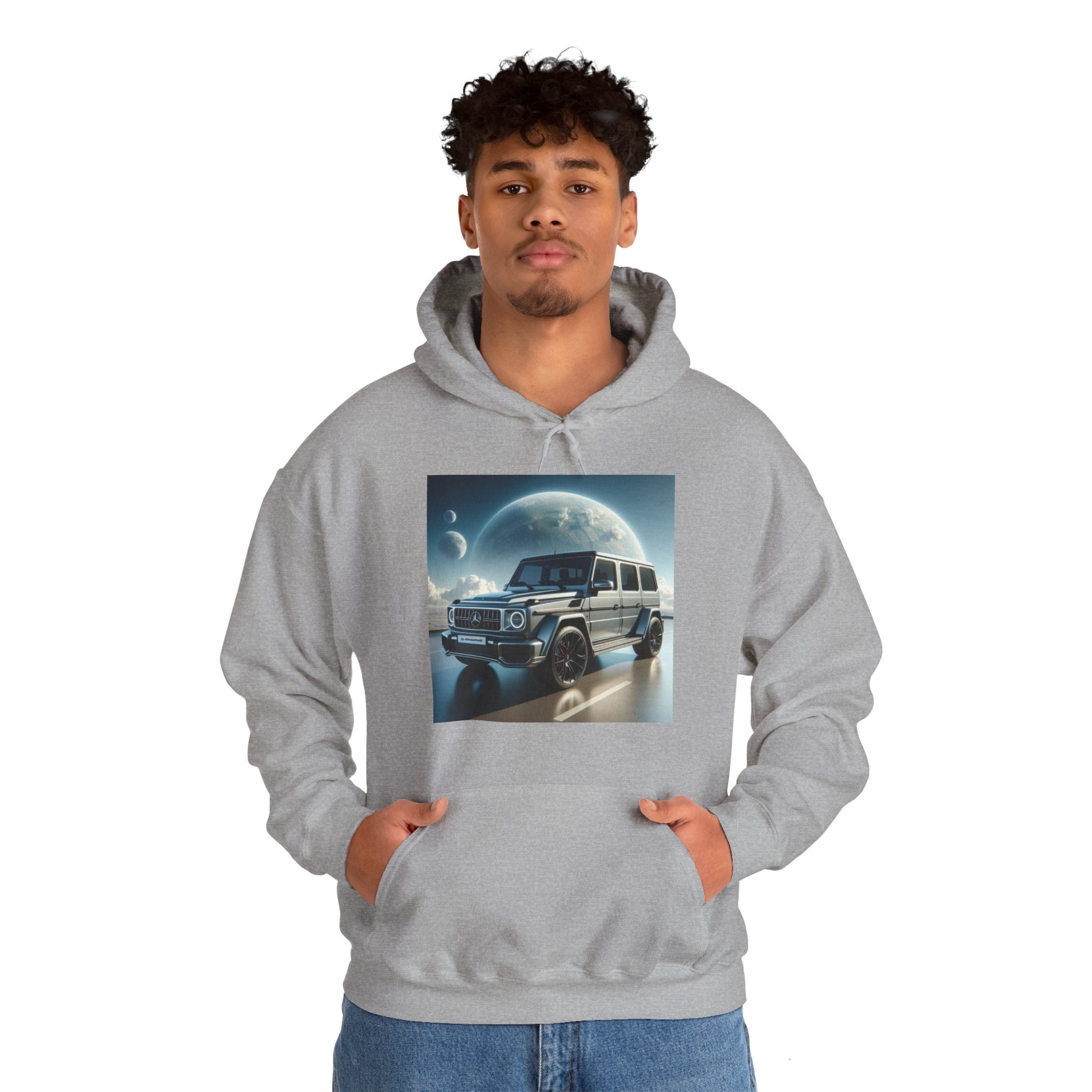 Silver G-Wagon Hoodie Hoodie Printify   