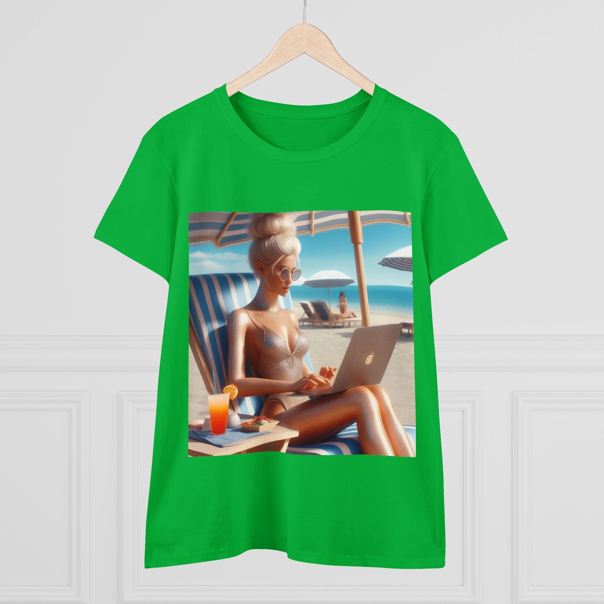 Work Day at the Beach T-Shirt T-Shirt Printify   