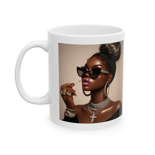 My Lip Gloss is Poppin Mug Mug Printify 11oz  