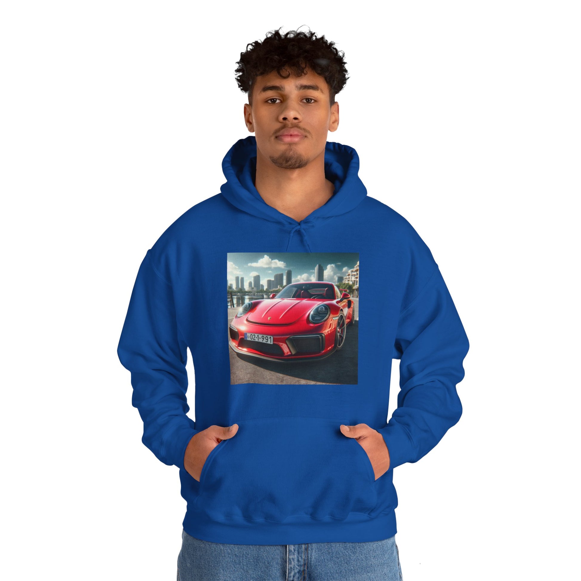 Red Porsche Hoodie Hoodie Printify   