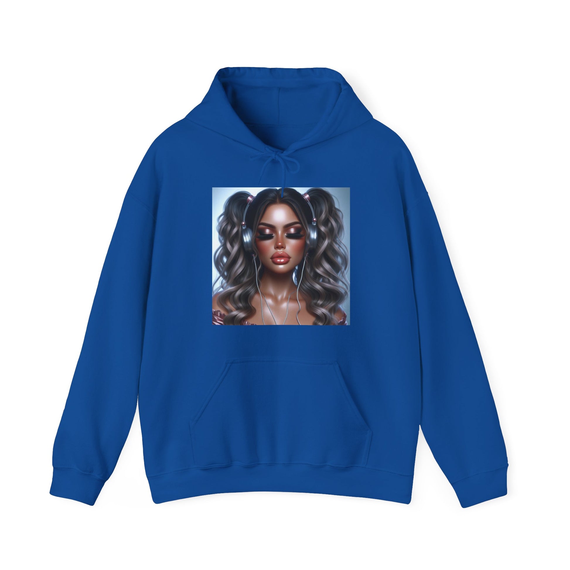 Music Vibes Hoodie Hoodie Printify Royal S 