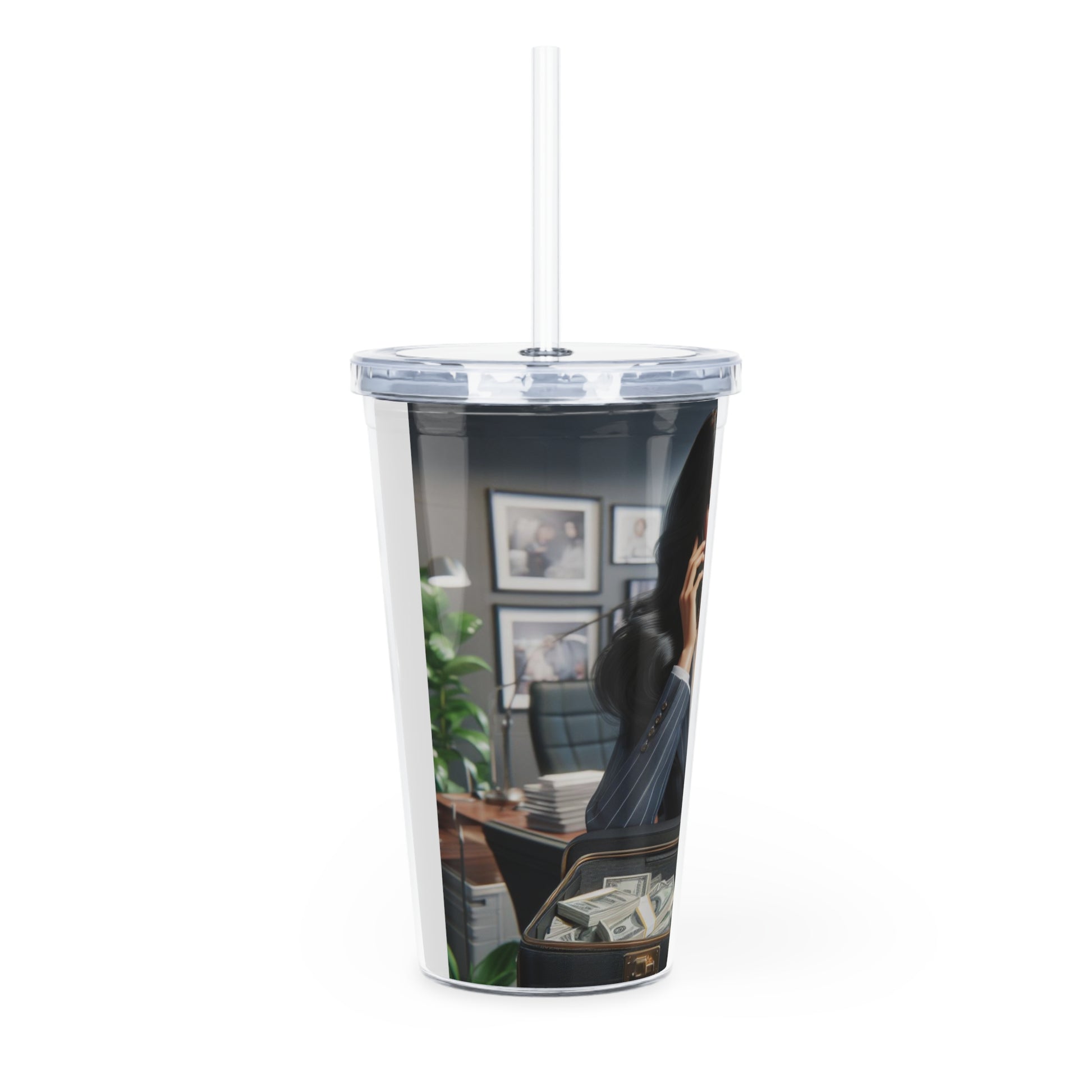 Business Deal Tumbler with Straw Mug Printify   