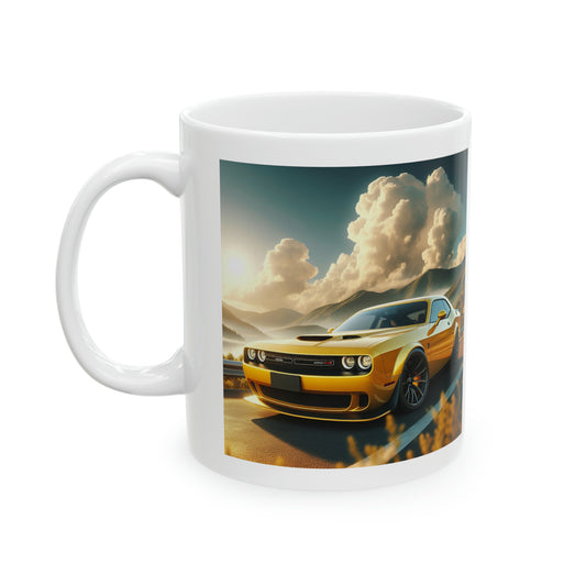 Yellow Challenger Mug Mug Printify 11oz  