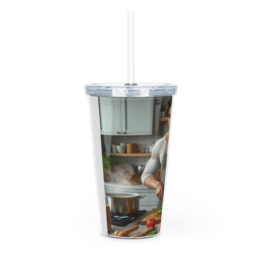 Dinner Time Tumbler with Straw Mug Printify   