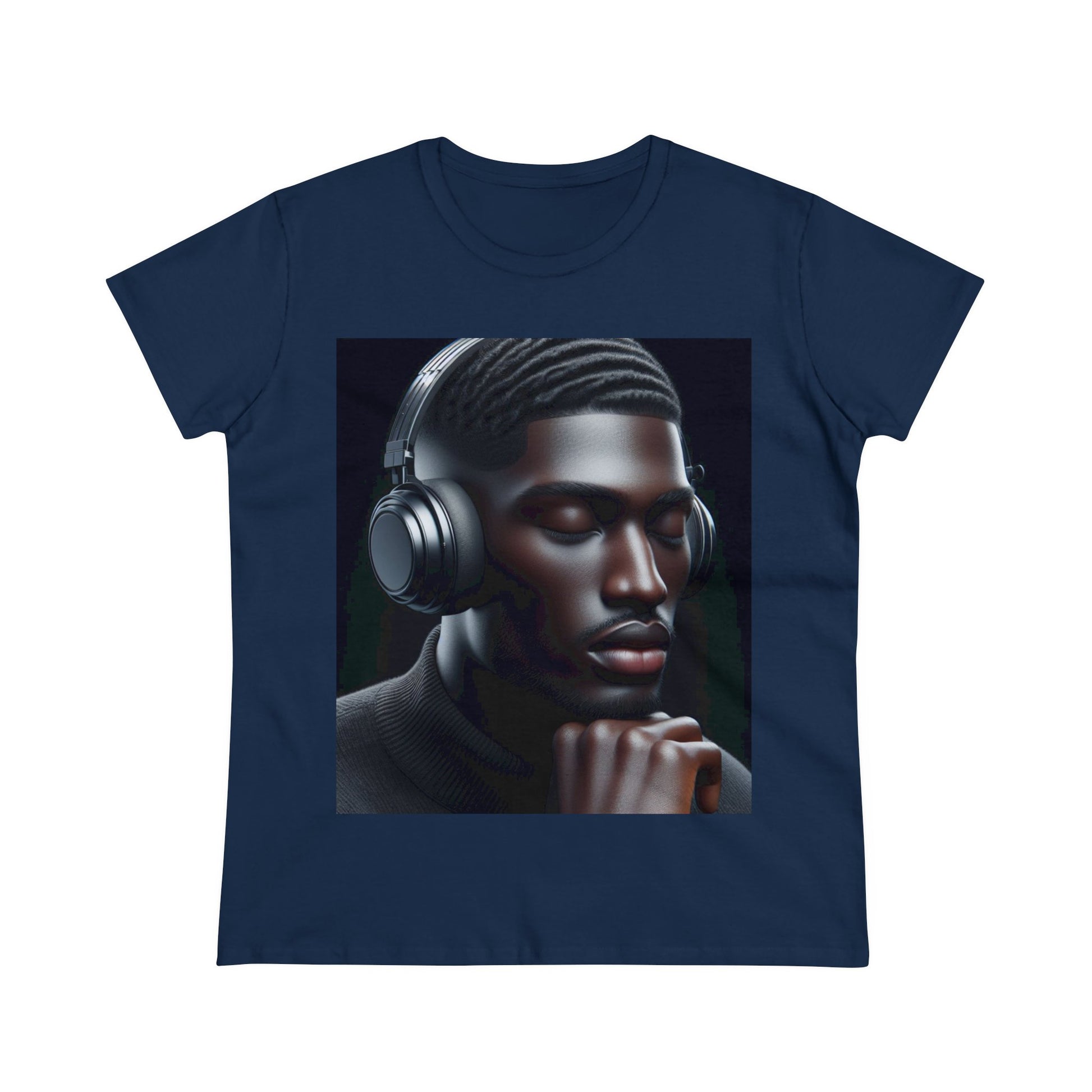 Music Vibes T-Shirt T-Shirt Printify Navy S 