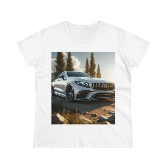 White Mercedes T-Shirt T-Shirt Printify White S 