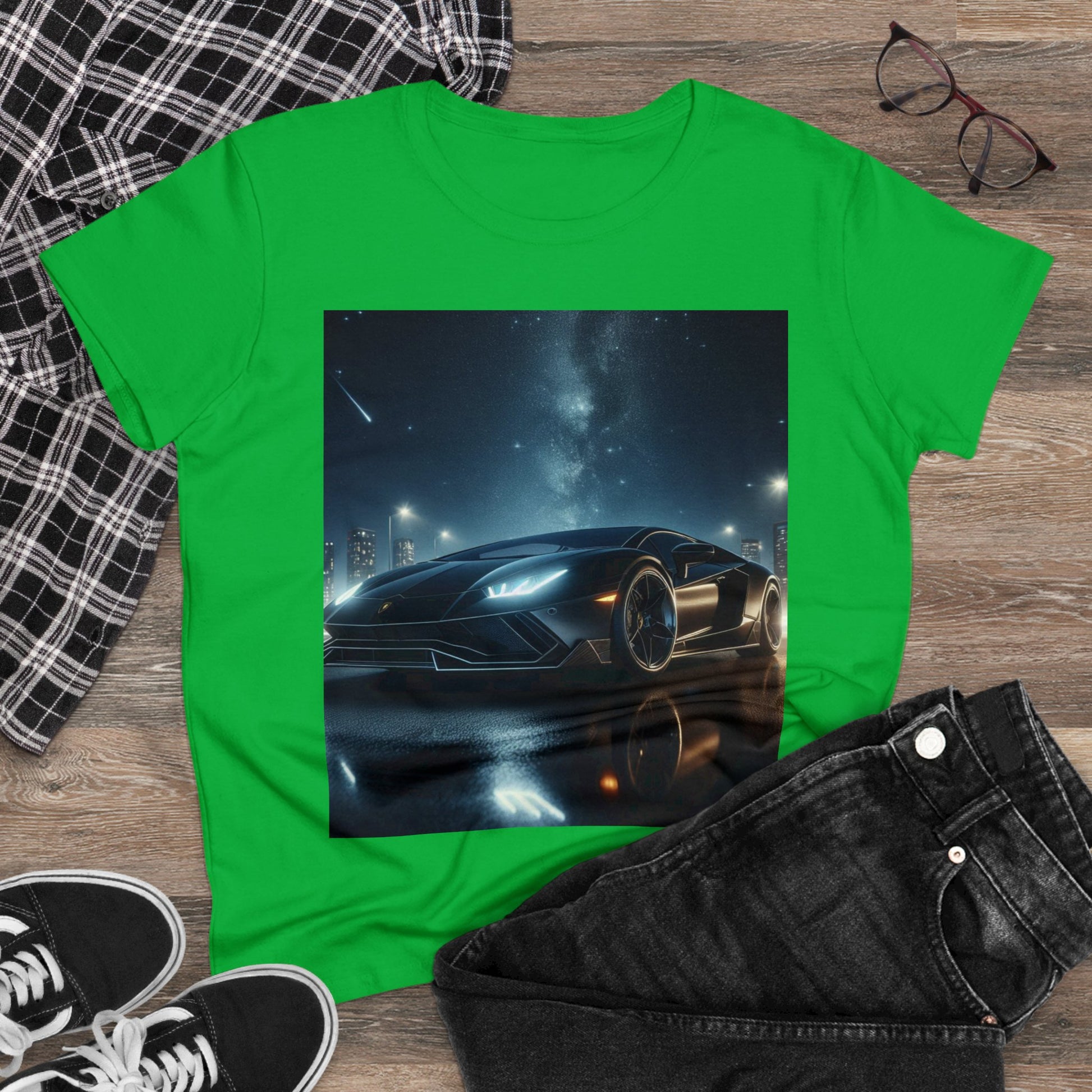 Black Lamborghini T-Shirt T-Shirt Printify   