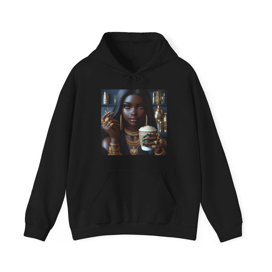 Elevated Coffee Hoodie Hoodie Printify Black S 