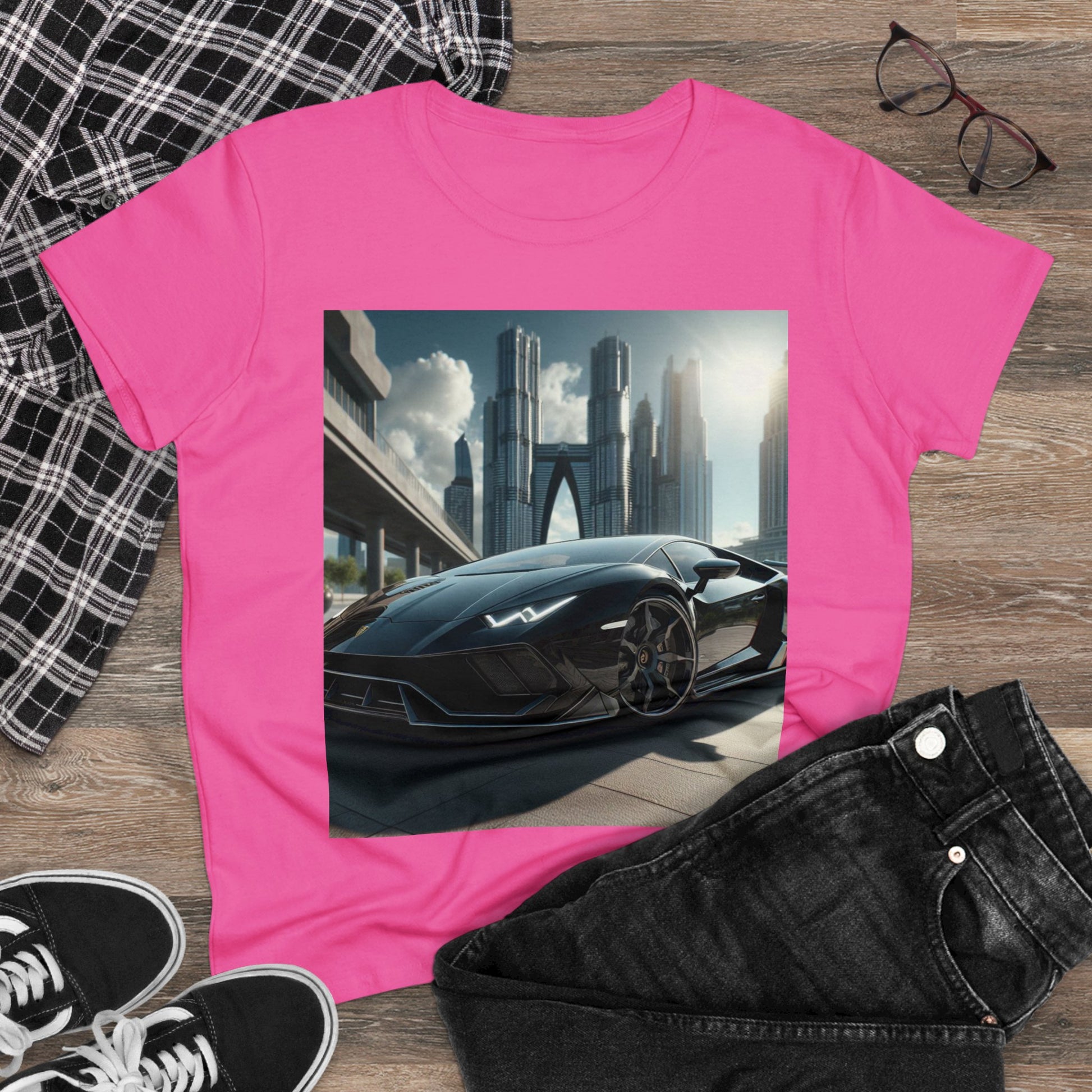 Black Lamborghini T-Shirt T-Shirt Printify   