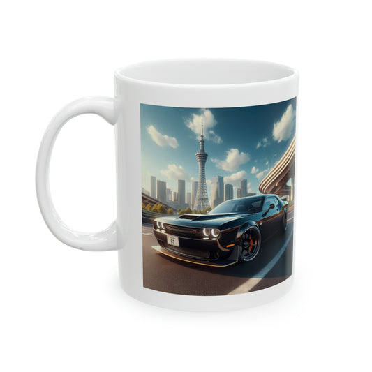 Black Challenger Mug Mug Printify 11oz  
