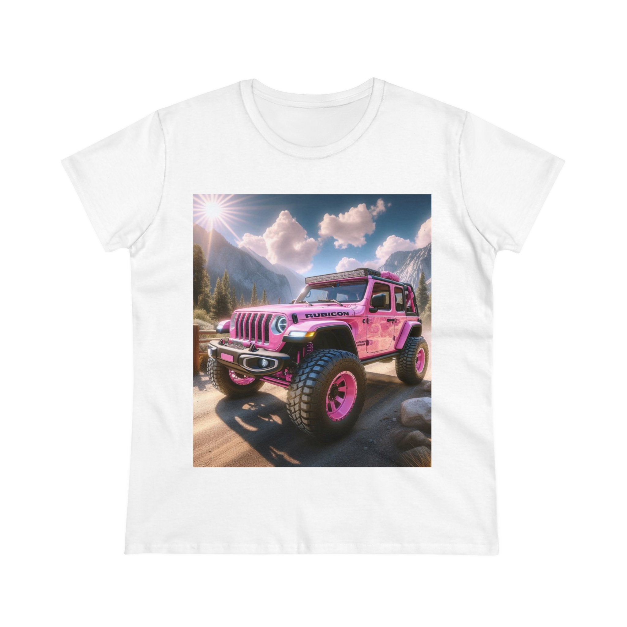 Pink Rubicon T-Shirt T-Shirt Printify White S 