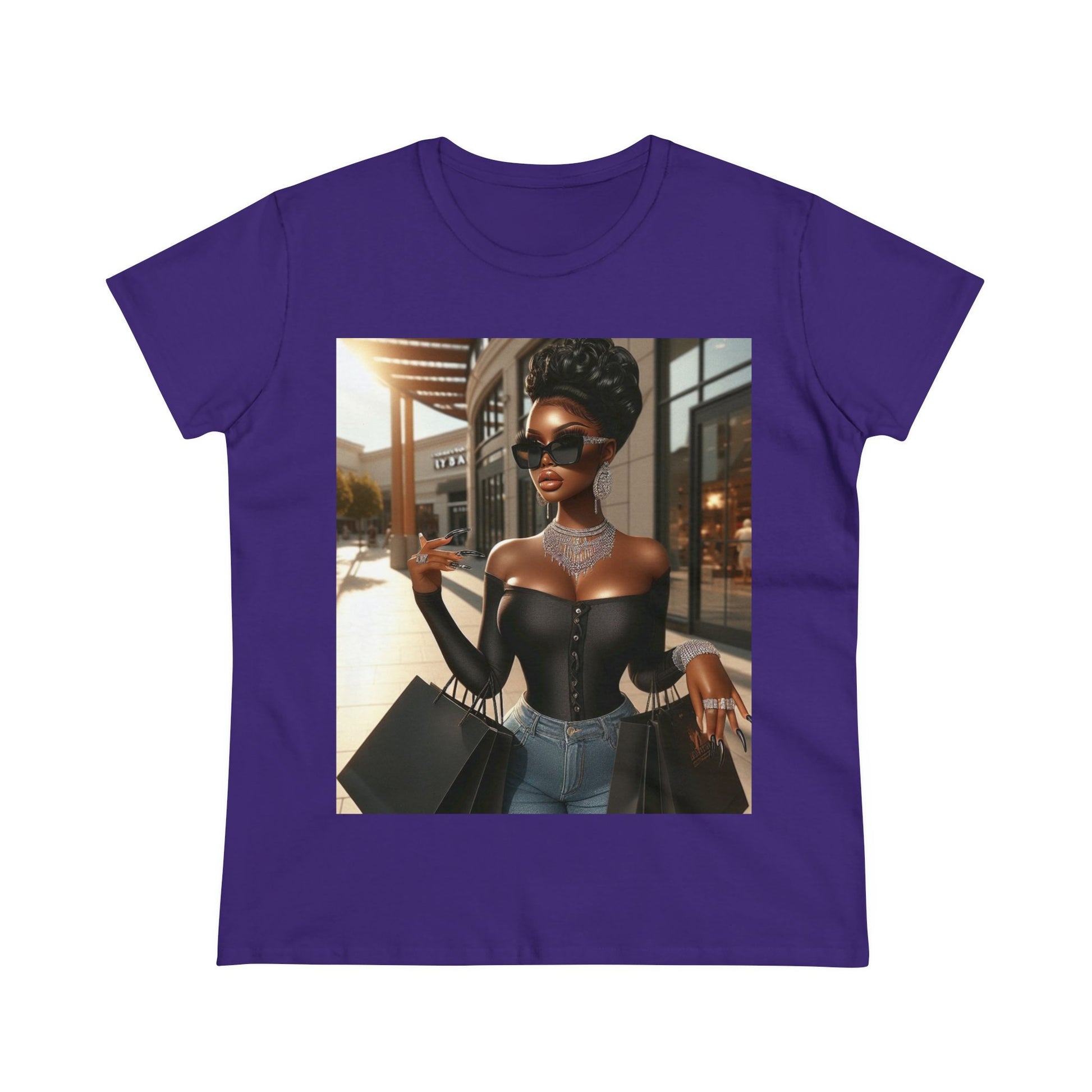 Let's Shop T-Shirt T-Shirt Printify Purple S 