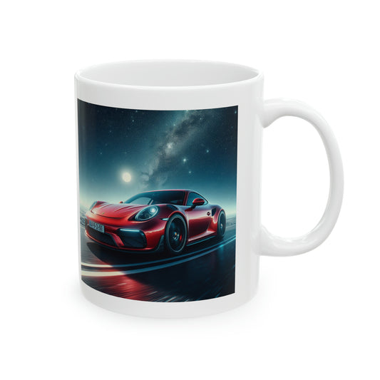 Red Porsche Mug Mug Printify   