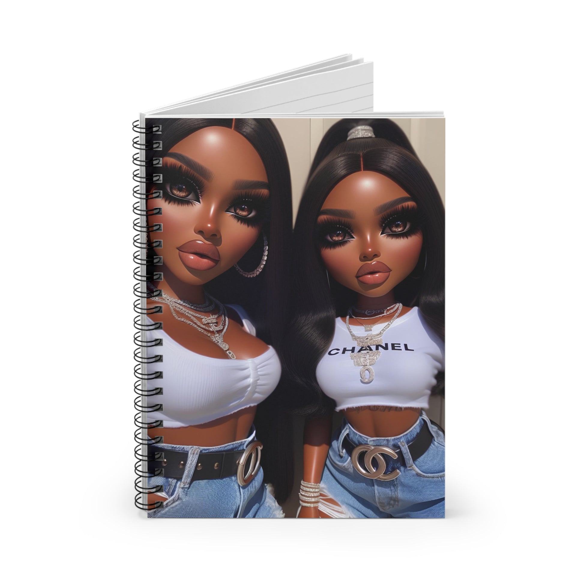 Friends Spiral Notebook Paper products Printify   