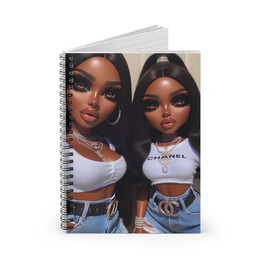 Friends Spiral Notebook Paper products Printify   