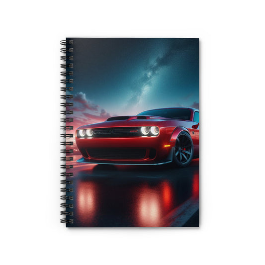 Red Challenger Spiral Notebook Paper products Printify One Size  