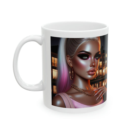 Pink at Night Mug Mug Printify 11oz  