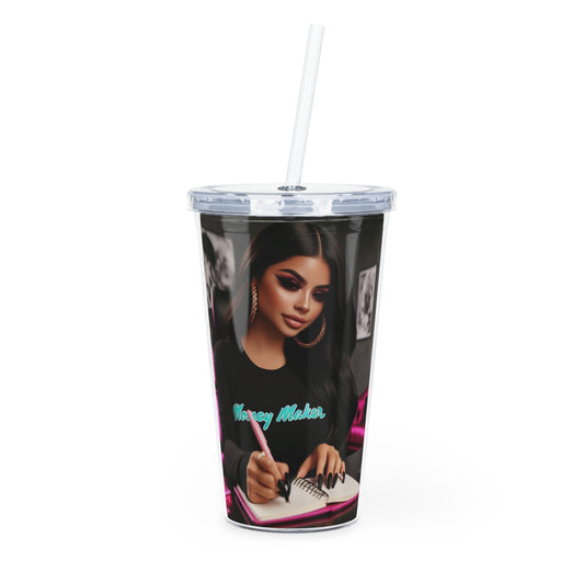 Money Maker Tumbler with Straw Mug Printify 20oz Transparent 