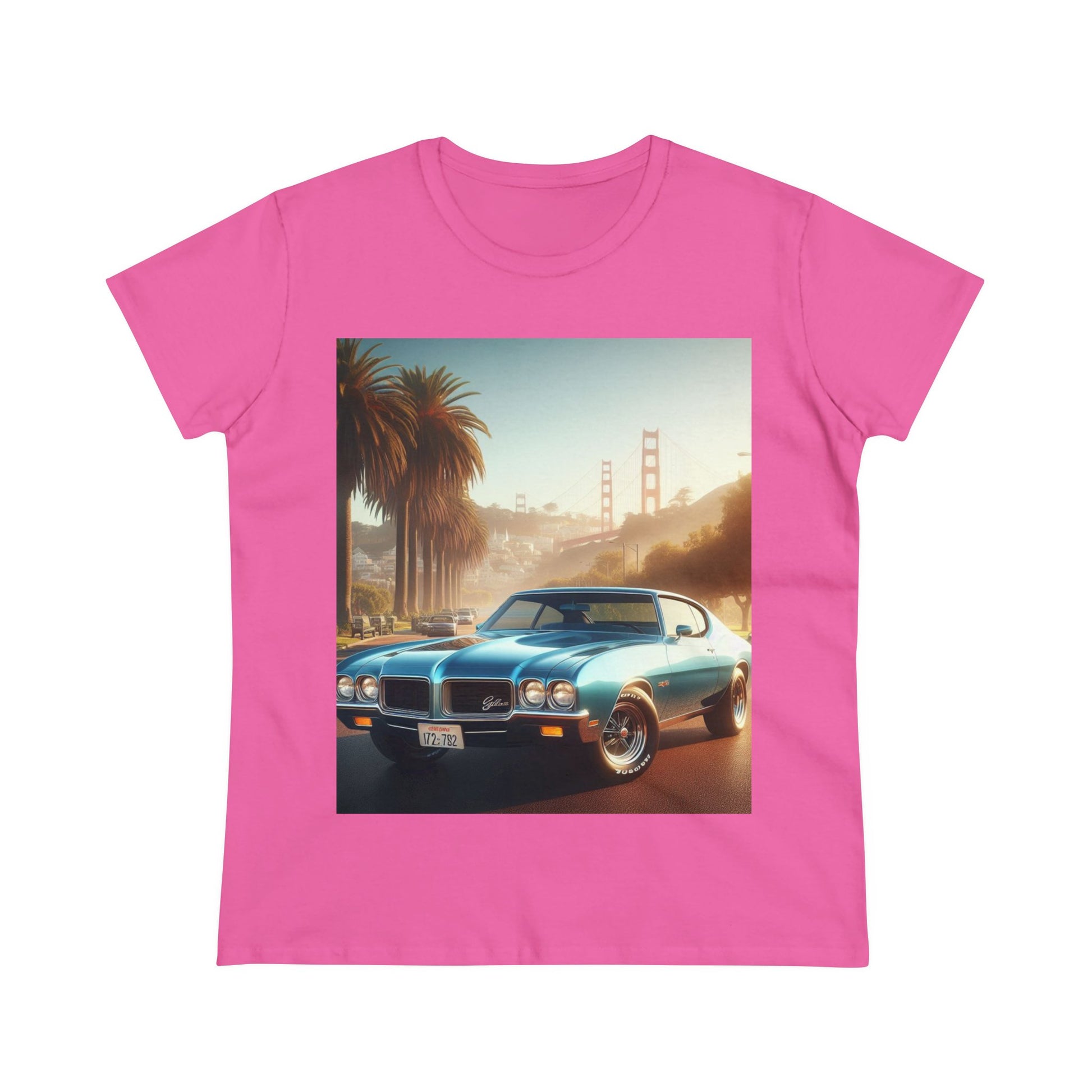 1972 Blue Buick Gran Sport T-Shirt T-Shirt Printify Azalea S 