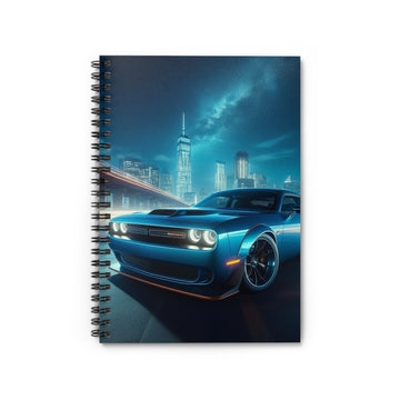 Blue Challenger Spiral Notebook Paper products Printify One Size  