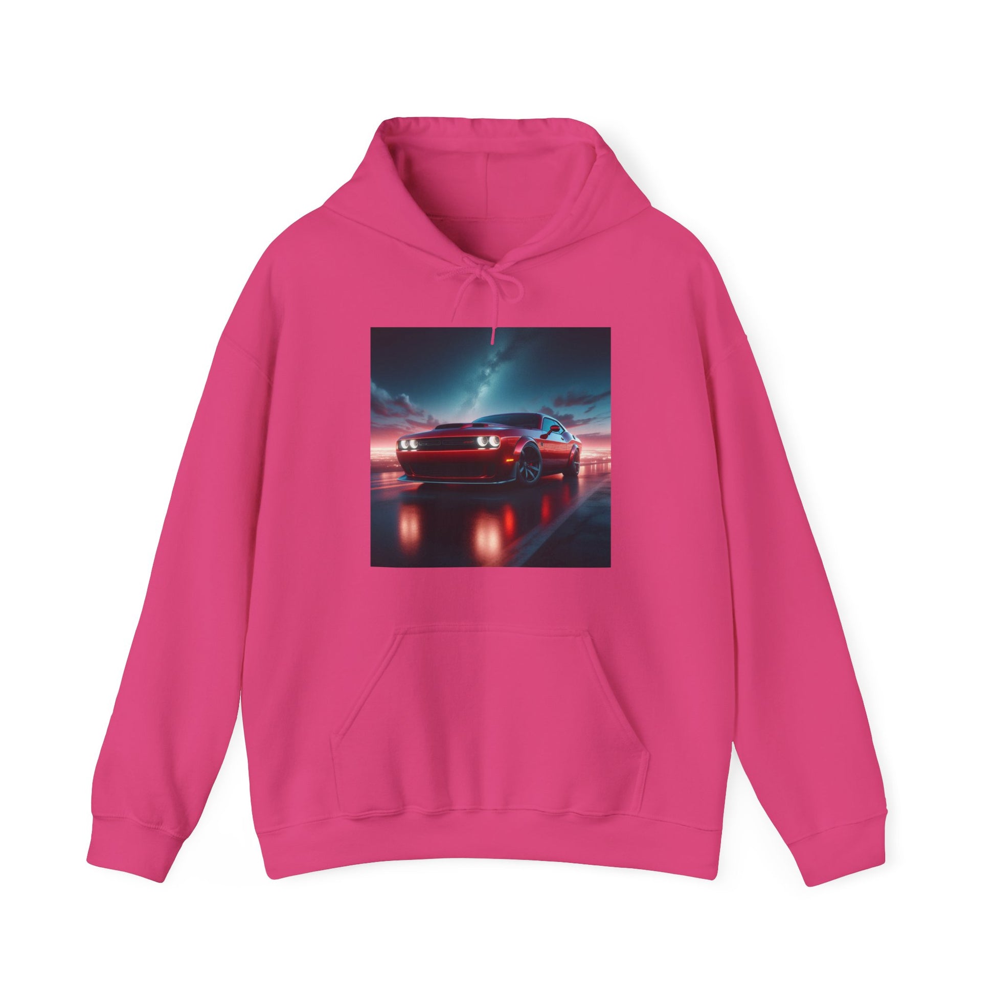 Red Challenger Hoodie Hoodie Printify Heliconia S 