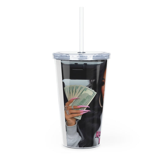 Rich Girl Mafia Tumbler with Straw Mug Printify   