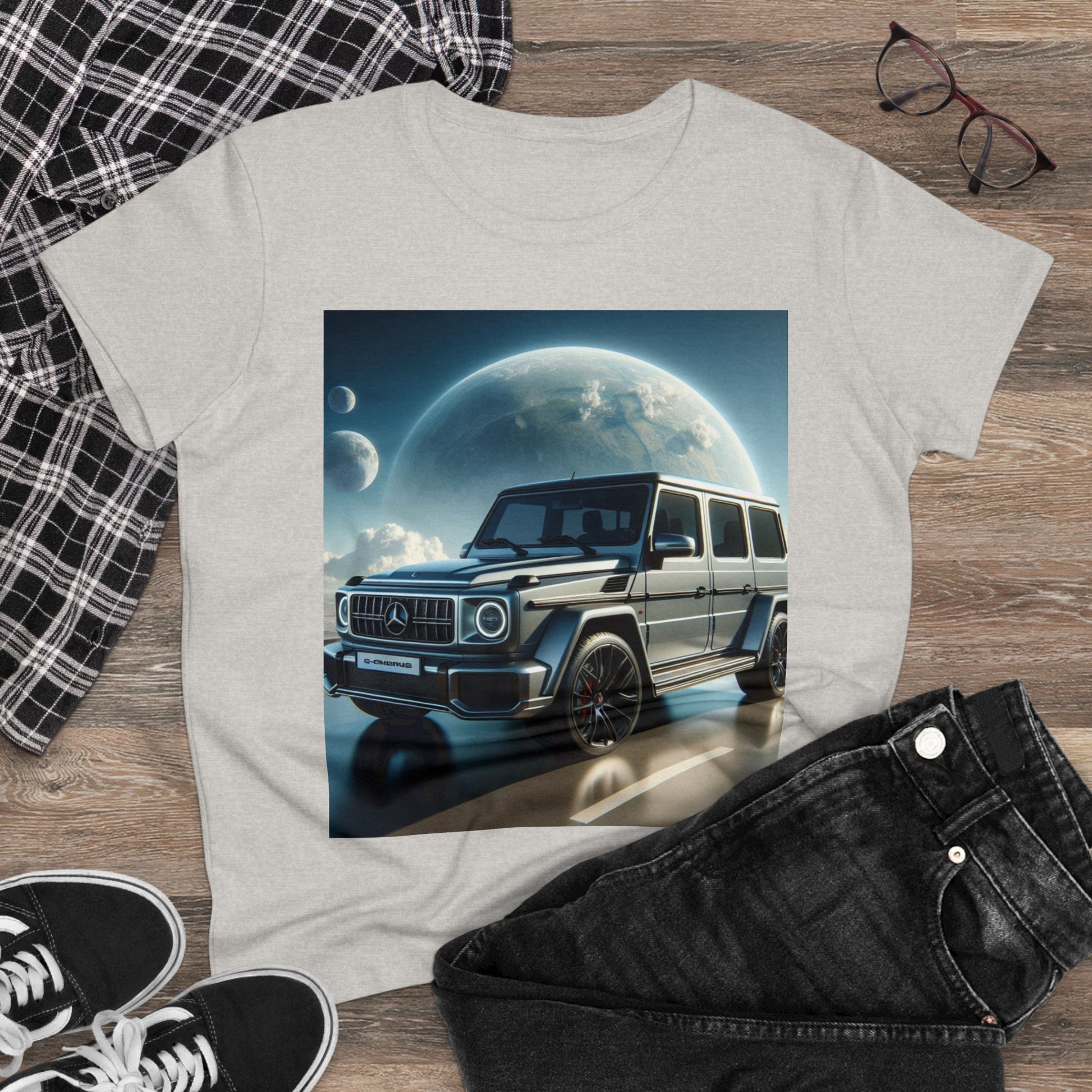 Silver G-Wagon T-Shirt T-Shirt Printify   