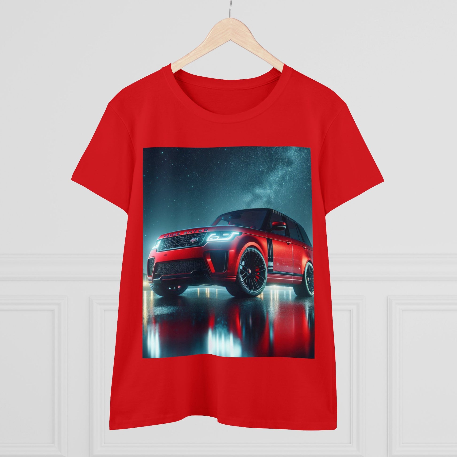 Red Range Rover T-Shirt T-Shirt Printify   