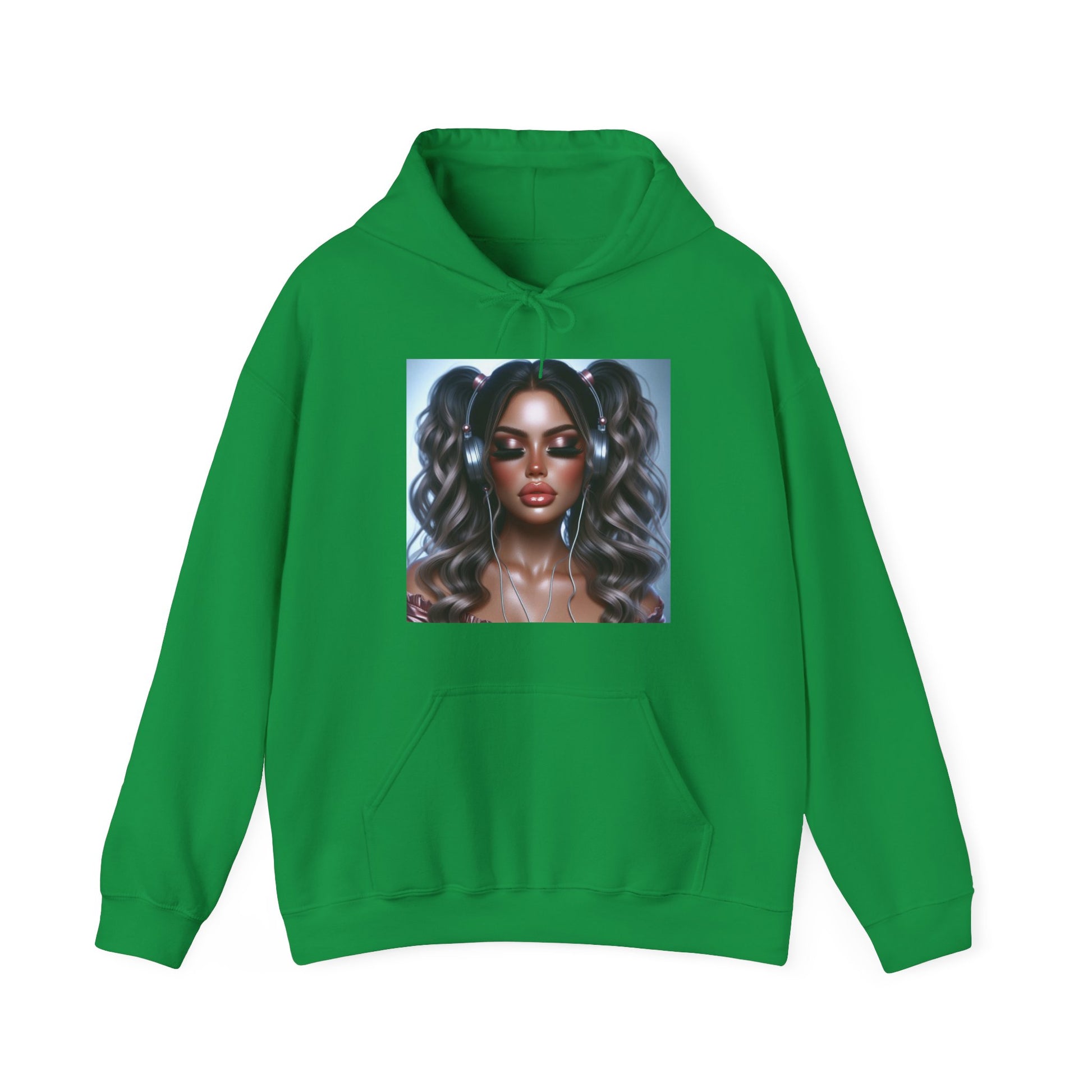 Music Vibes Hoodie Hoodie Printify Irish Green S 