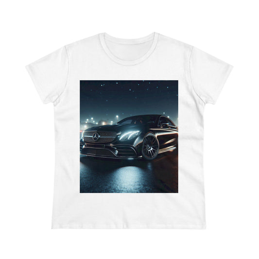 Black Mercedes T-Shirt T-Shirt Printify White S 