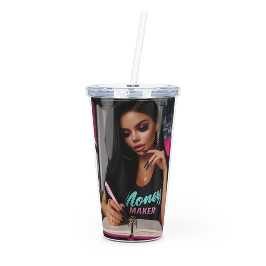 Money Maker Tumbler with Straw Mug Printify 20oz Transparent 