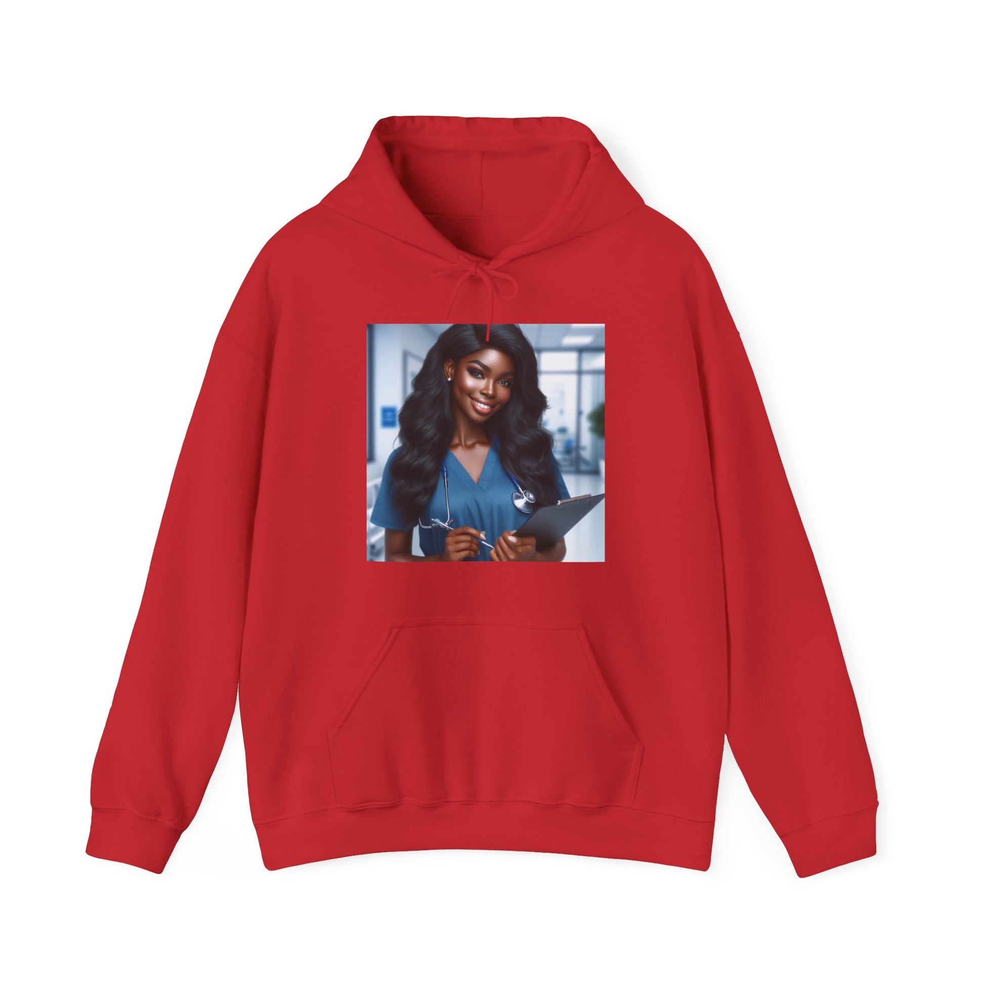 Your Favorite Nurse Hoodie Hoodie Printify Red S 