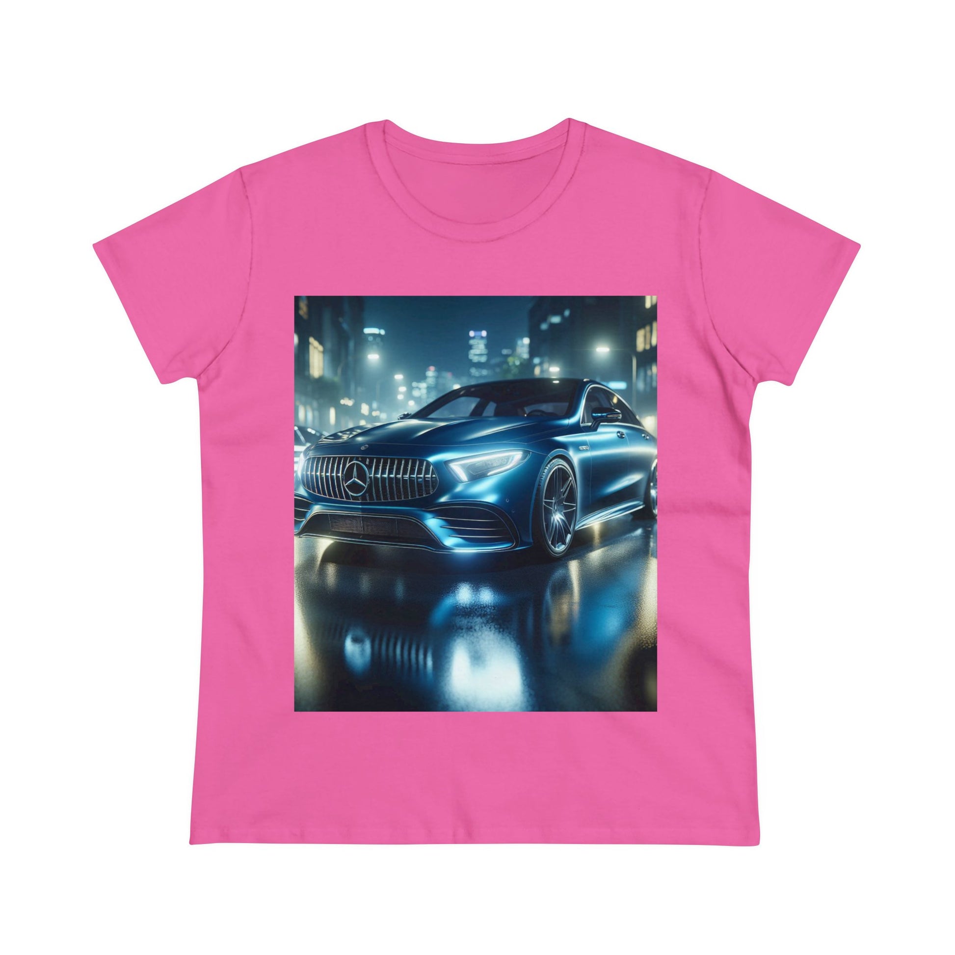 Blue Mercedes T-Shirt T-Shirt Printify Azalea S 