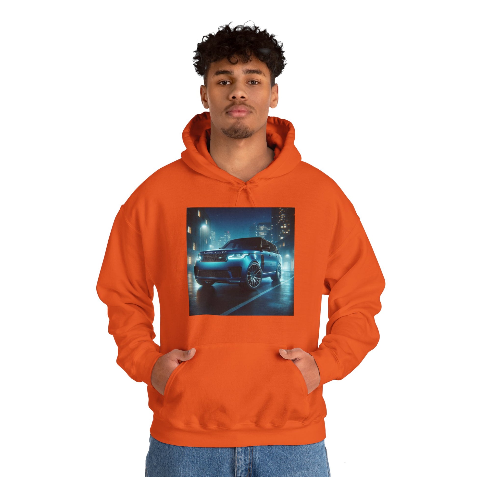 Blue Range Rover Hoodie Hoodie Printify   