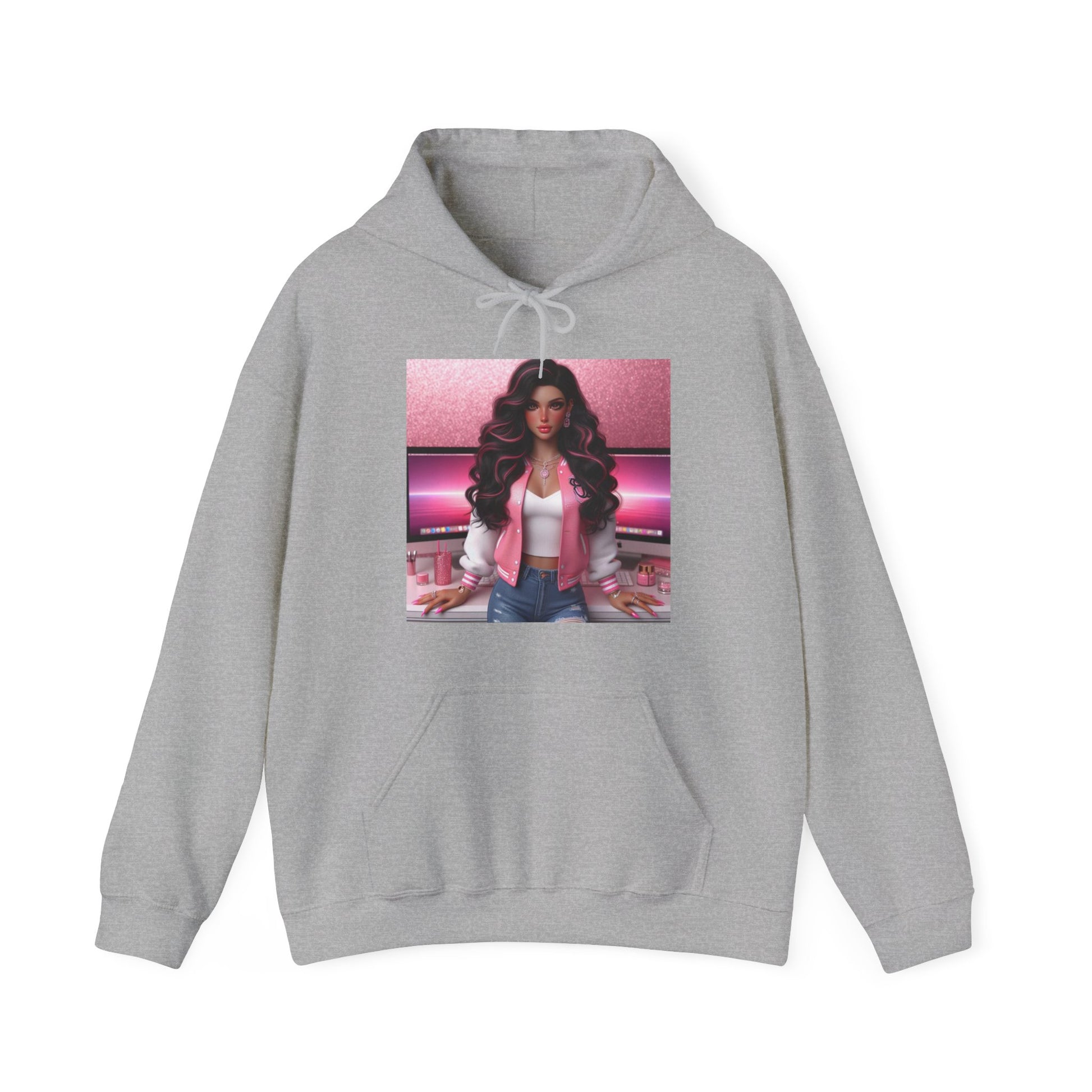 Pink Everything Hoodie Hoodie Printify Sport Grey S 