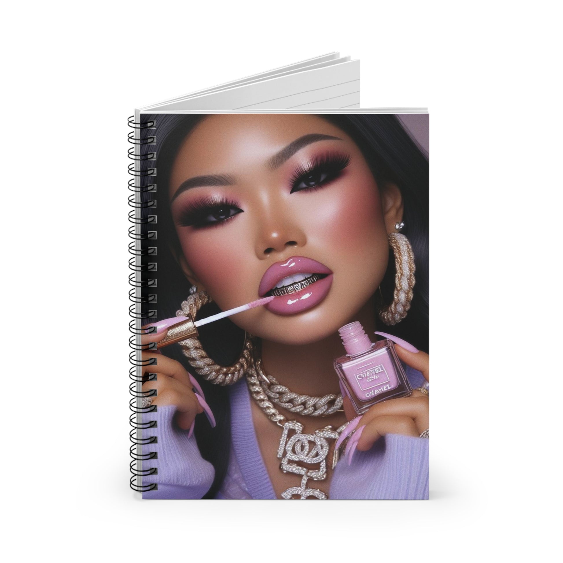 Gloss Up Spiral Notebook Paper products Printify   