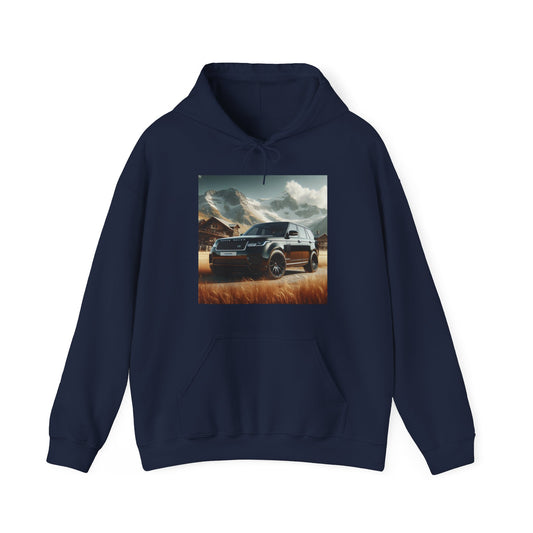 Black Range Rover Hoodie Hoodie Printify Navy S 