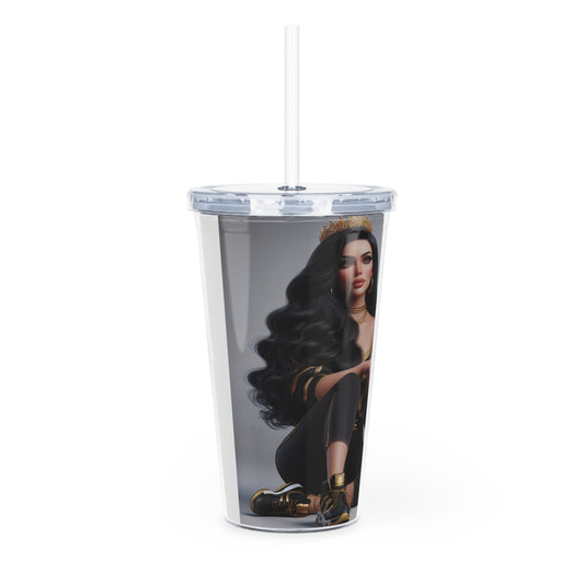 Royalty Tumbler with Straw Mug Printify   