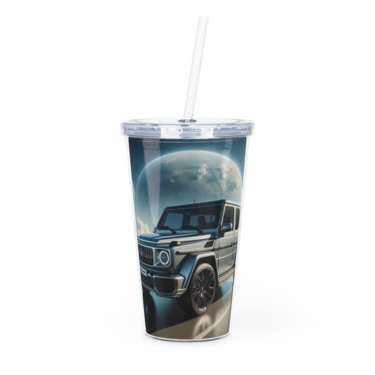 Silver G-Wagon Tumbler with Straw Mug Printify 20oz Transparent 