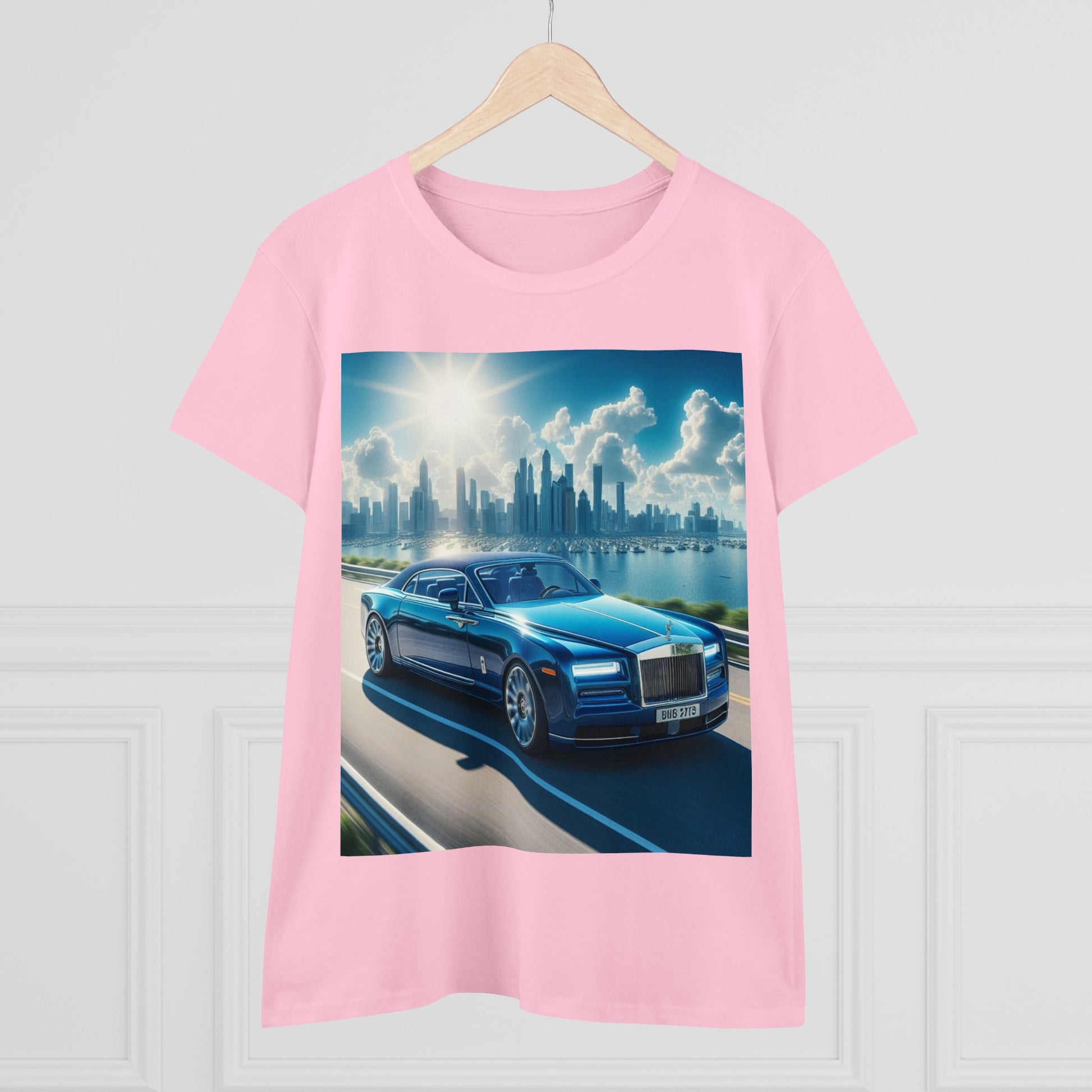 Blue Rolls Royce T-Shirt T-Shirt Printify   