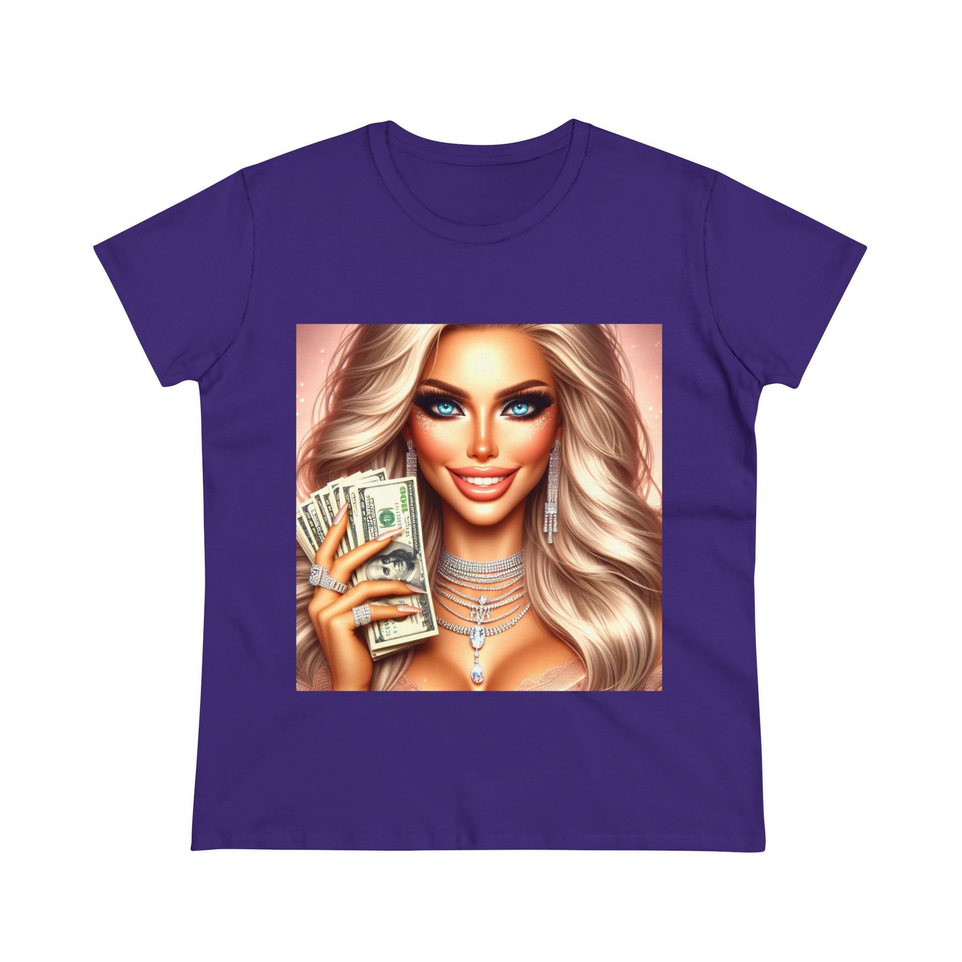 Money Talks T-Shirt T-Shirt Printify Purple S 