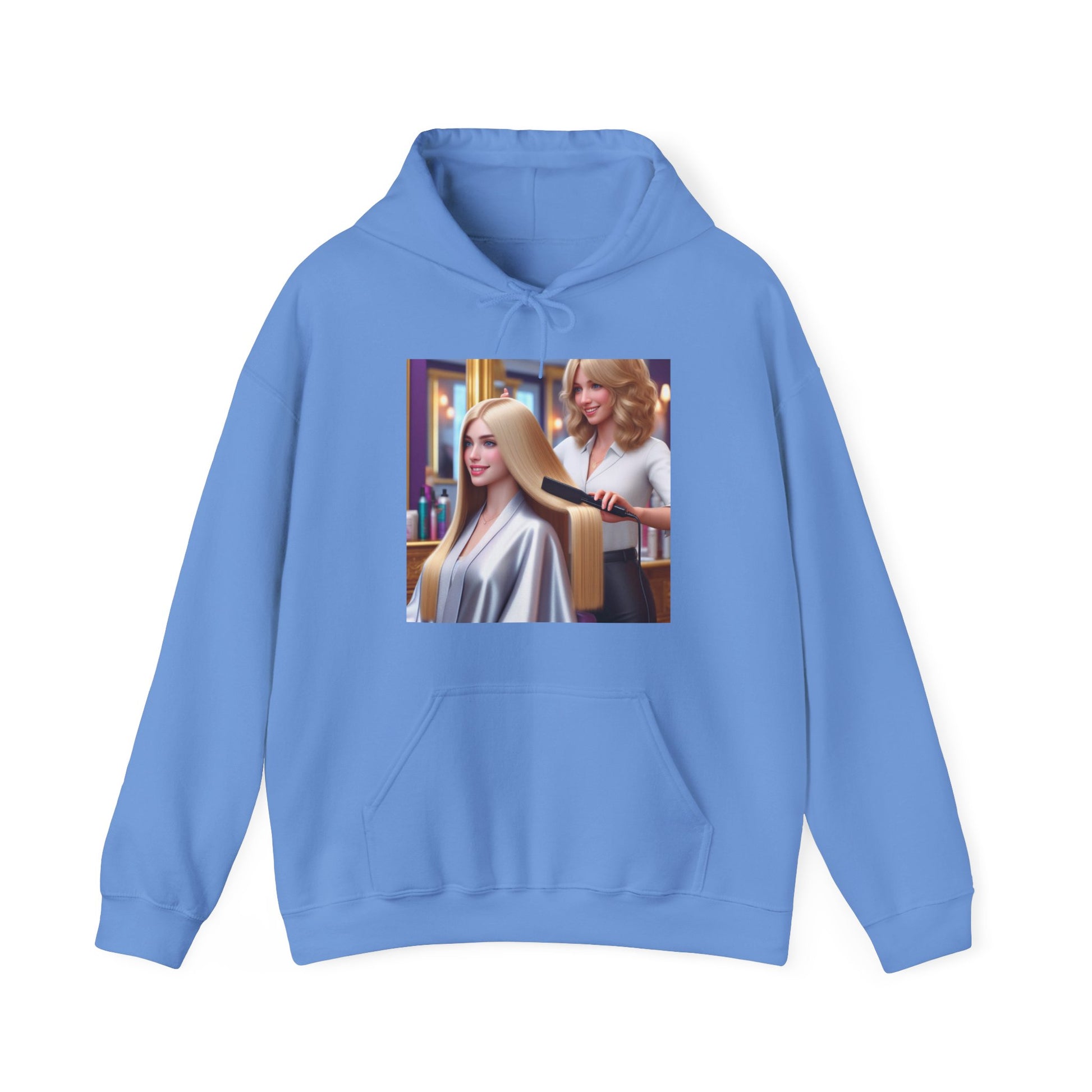 Hair Day Hoodie Hoodie Printify Carolina Blue S 