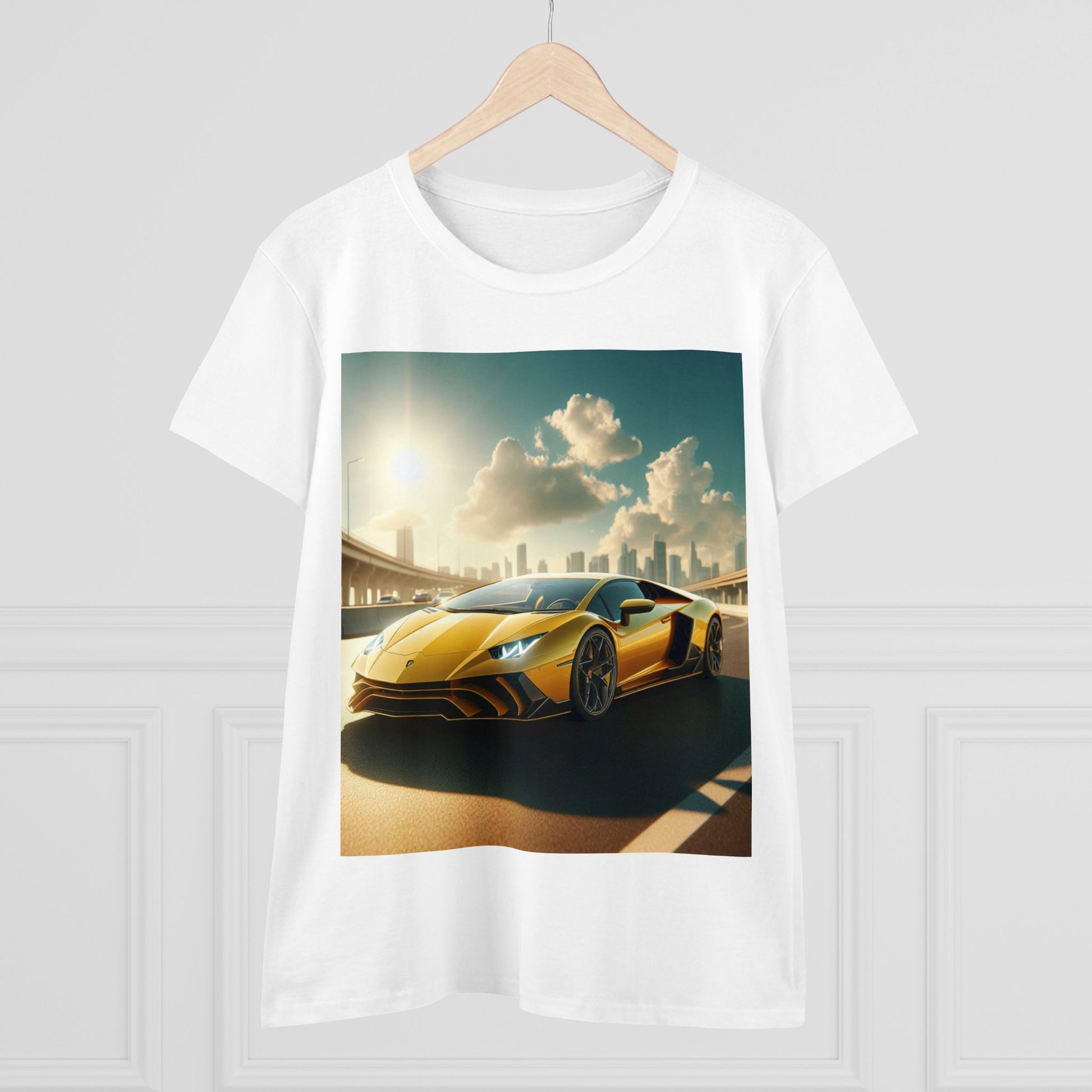 Yellow Lamborghini T-Shirt T-Shirt Printify   