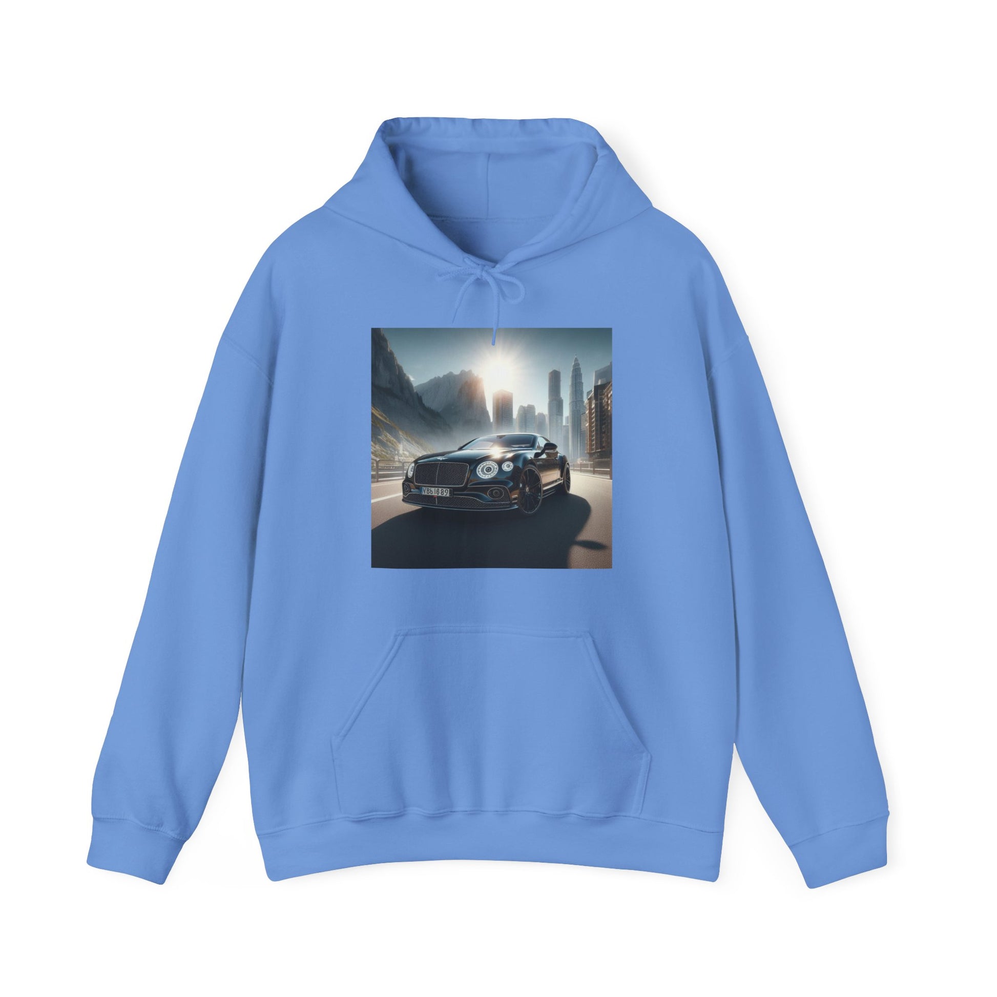 Black Bentley Hoodie Hoodie Printify Carolina Blue S 