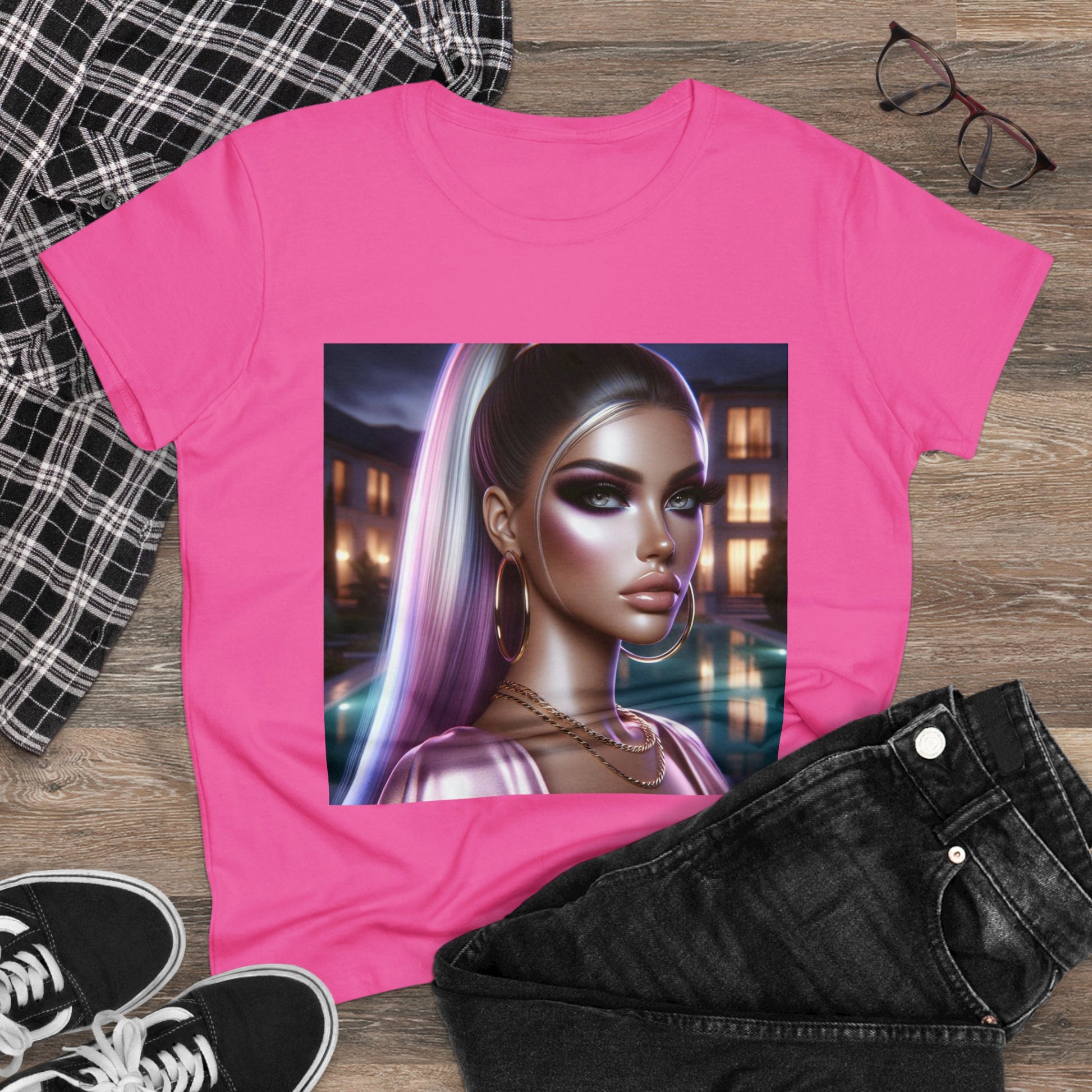 Pink at Night T-Shirt T-Shirt Printify   