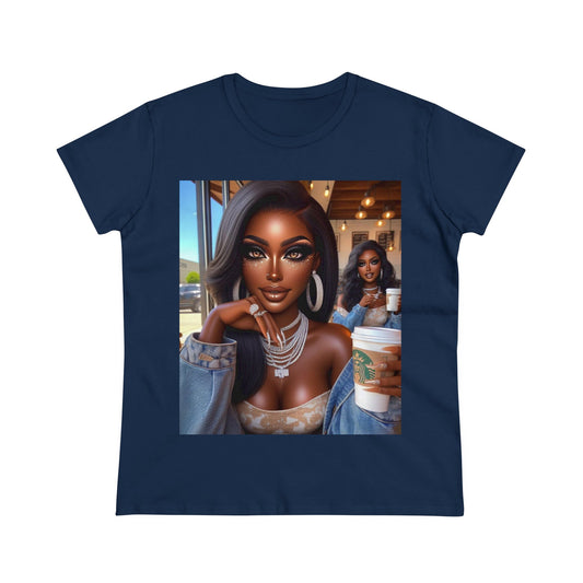 Coffee Baddies T-Shirt T-Shirt Printify Navy S 