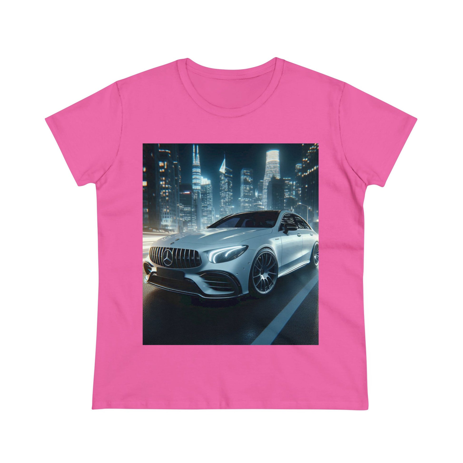 White Mercedes T-Shirt T-Shirt Printify Azalea S 