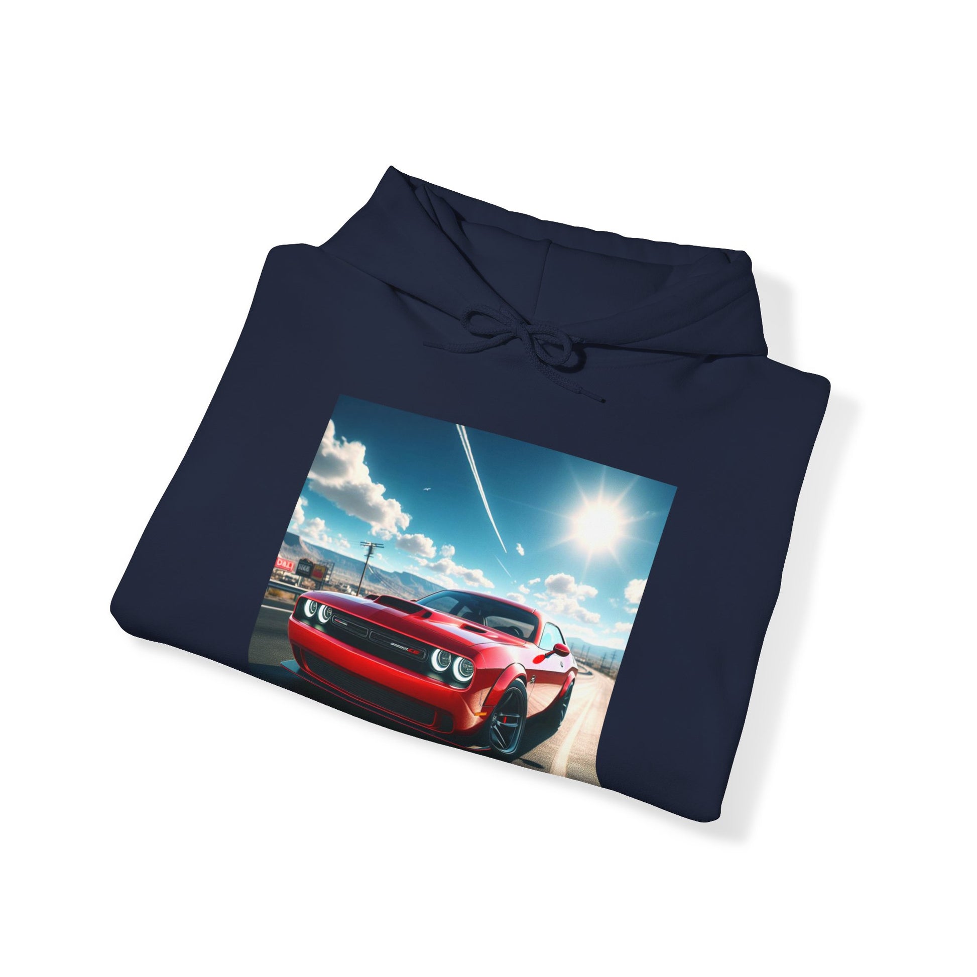 Red Challenger Hoodie Hoodie Printify   