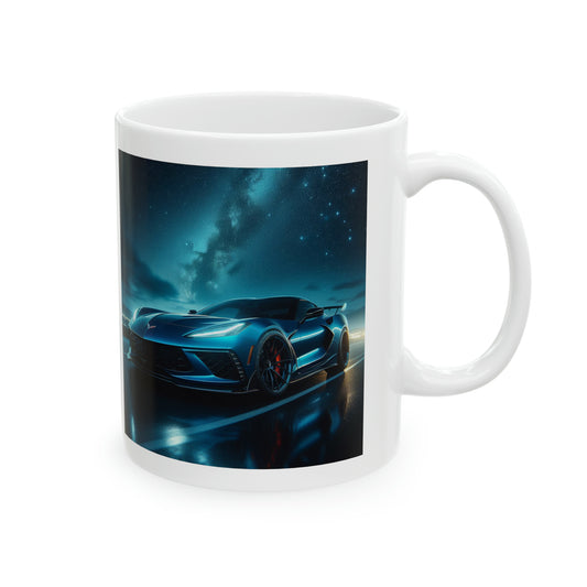 Blue Corvette Mug Mug Printify   